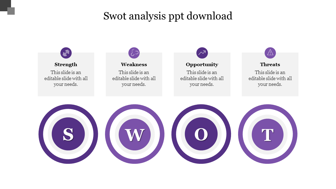 swot analysis ppt download-Purple